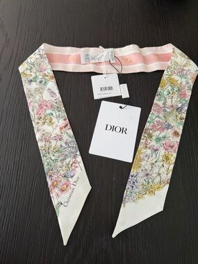 Dior Floral Mitzah Twilly - Multi Floral